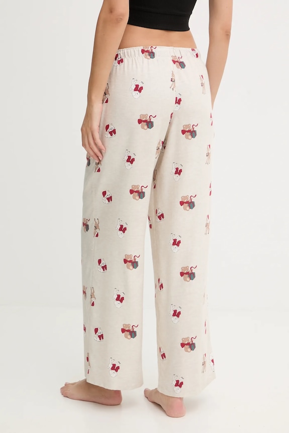 Pyžamové nohavice Hollister Co. KI346.5114.128 béžová AW25