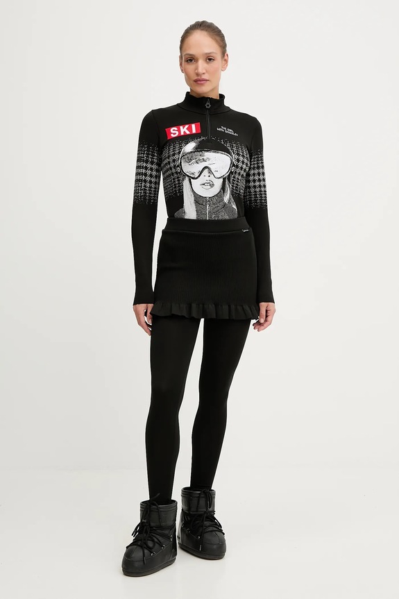 Newland bluza funkcyjna LADY T-NECK N46787.157 czarny AW25