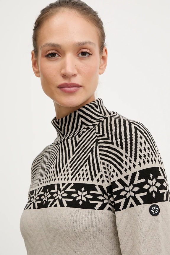 Funkcionalna majica dugih rukava Newland LADY TURTLENECK bež N46724.106