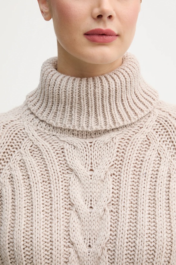 Sveter s prímesou vlny Newland LADY WOOL SWEATER N46536.34 béžová