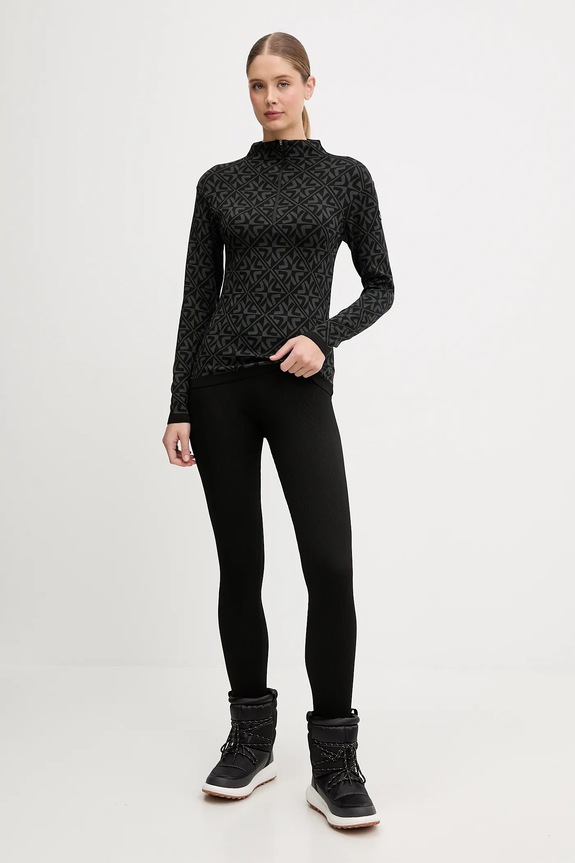 Funkcionalna majica dugih rukava Newland LADY T-NECK N46509.167 crna AW25