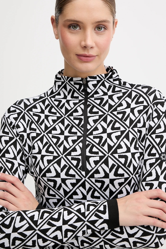 Newland longsleeve funzionale LADY T-NECK nero N46509.108