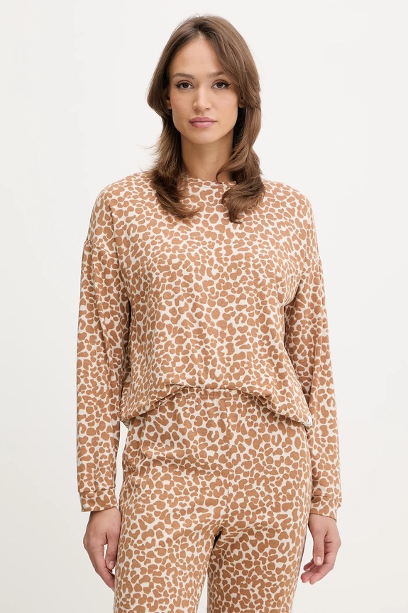 United Colors of Benetton piżama 32QH3P04E brązowy AW25