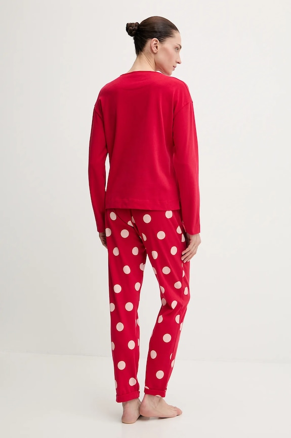 Ρούχα Βαμβακερές πιτζάμες United Colors of Benetton 3P053P04G κόκκινο