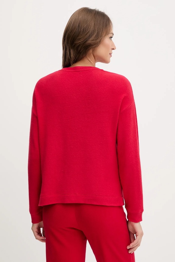 Odzież United Colors of Benetton longsleeve piżamowy 3Q413M08A czerwony