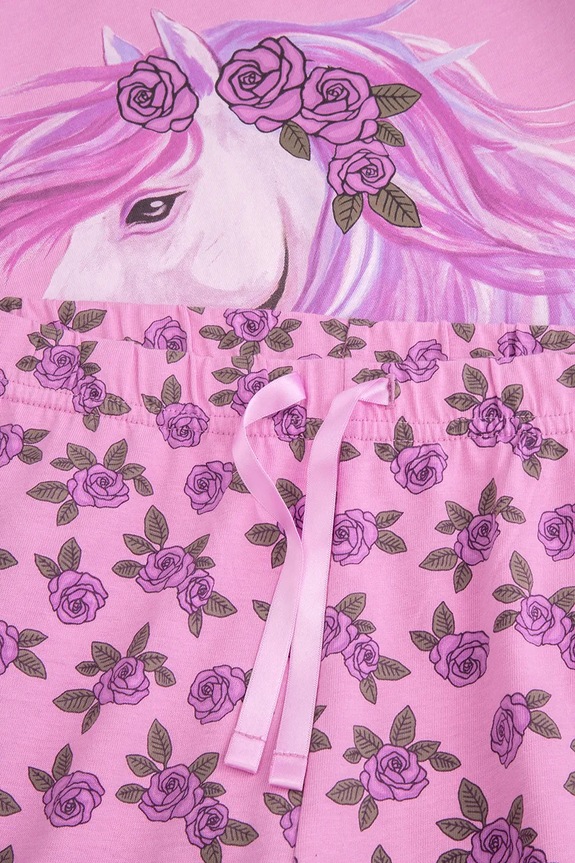 Otroški bombažen pižama komplet Coccodrillo vijolična ZC5448104PJS