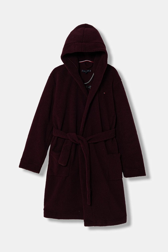 Tommy Hilfiger szlafrok Planet friendly bordowy UK0UK00090.9BYA