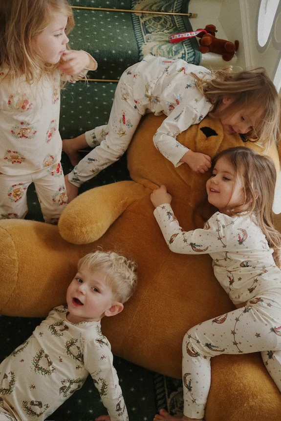 Dječja pidžama Konges Sløjd BASIC BLOUSE/PANTS SET GOTS KS104214.9BYA