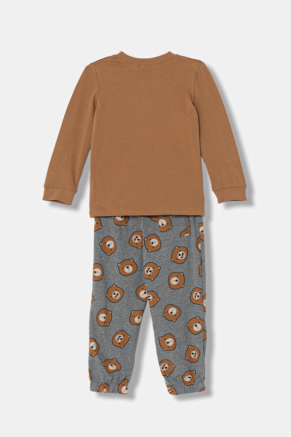 Дитяча піжама United Colors of Benetton 2-pack 3DKE0P09G.G.Seasonal коричневий AW25