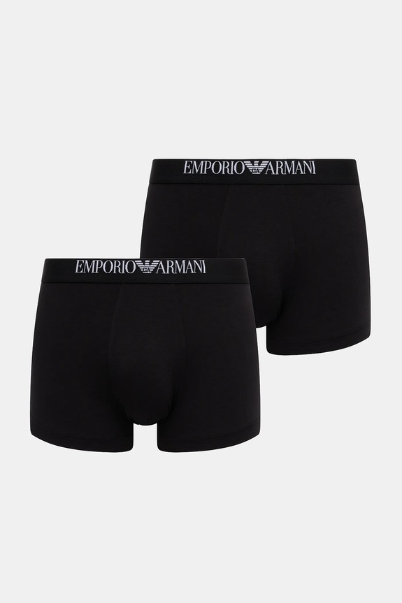 Emporio Armani Underwear bokserki 2-pack dzianina czarny EM000253.AF14134