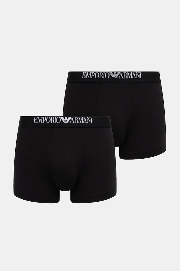 Emporio Armani Underwear bokserki 2-pack dzianina czarny EM000253.AF14134