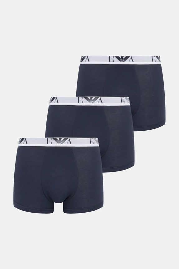 Boxerky Emporio Armani Underwear 3-pak pletenina tmavomodrá EM000259.AF14131