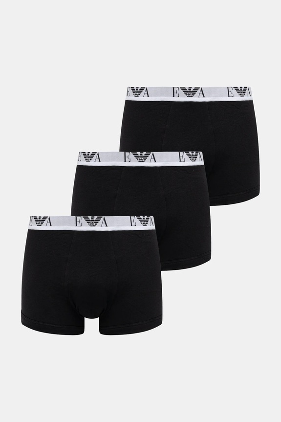 Emporio Armani Underwear bokserki 3-pack dzianina czarny EM000259.AF14131
