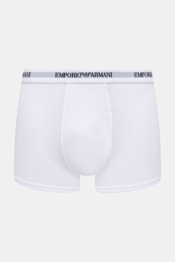 Emporio Armani Underwear boxerky pánske s bavlnou 3-pak EM000259.AF14132 biela SS26