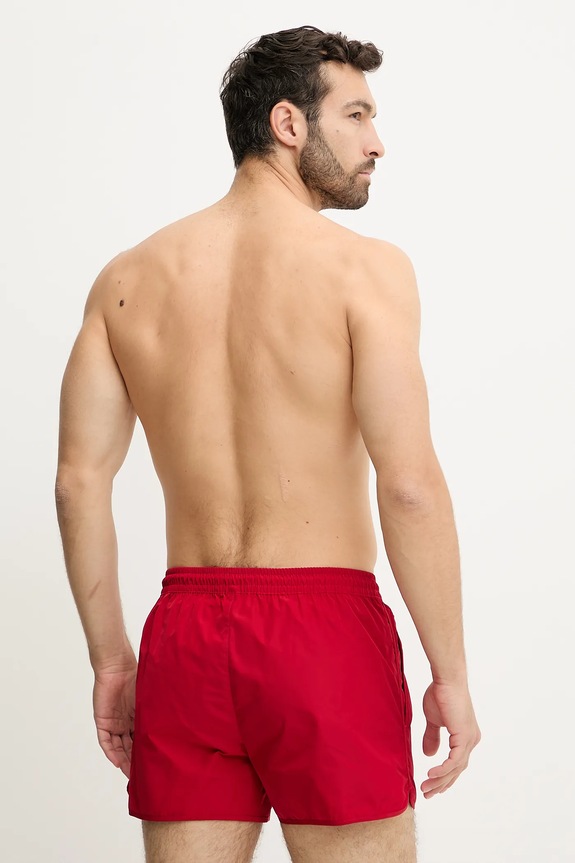 Plavkové šortky Calvin Klein LV00N61110 červená AW25