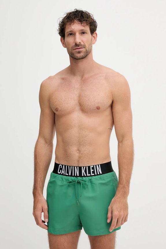 Calvin Klein szorty kąpielowe LV00N61094 zielony AW25