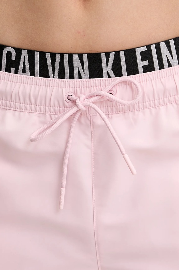 Plavkové šortky Calvin Klein růžová LV00N61093