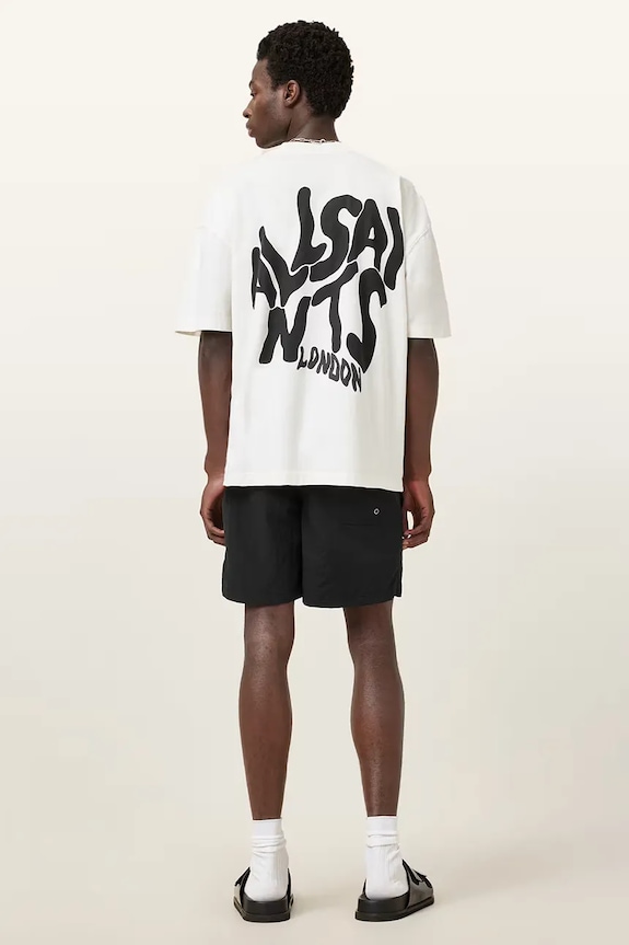 Plavkové šortky AllSaints ORLANDO M016WC černá