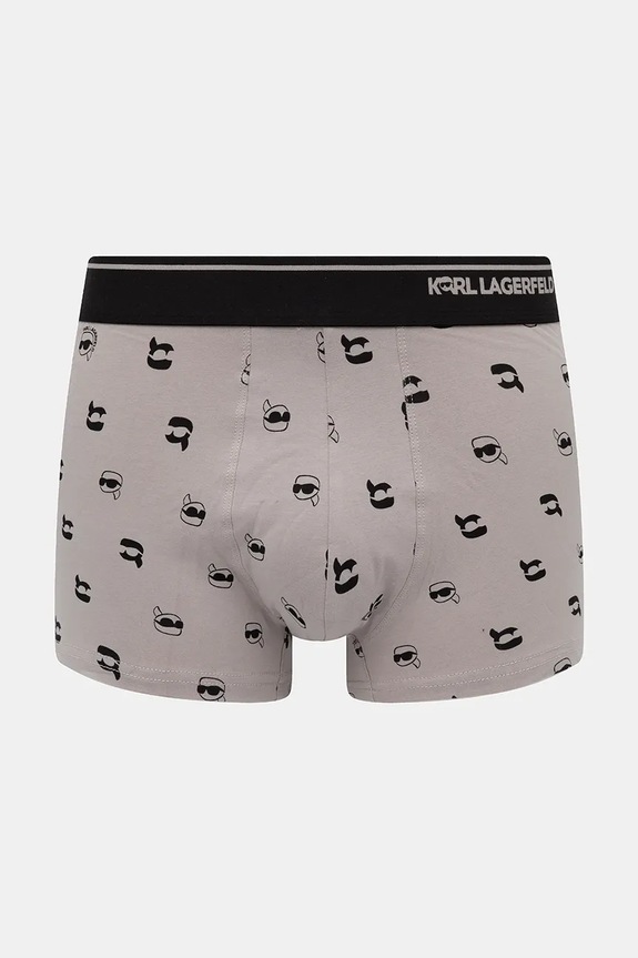 Karl Lagerfeld boxerky pánske bavlnené s elastanom 3-pack čierna A3M47008