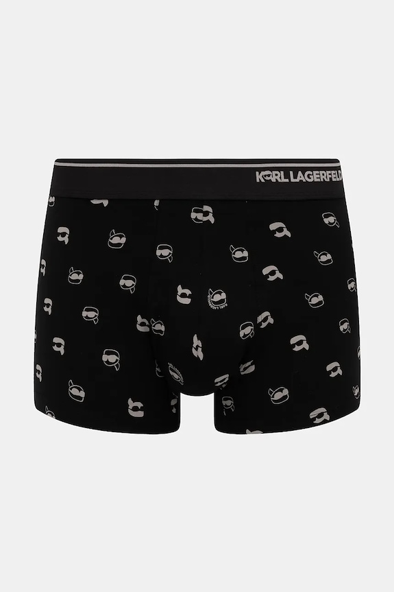 Karl Lagerfeld boxerky pánske bavlnené s elastanom 3-pack A3M47008 čierna