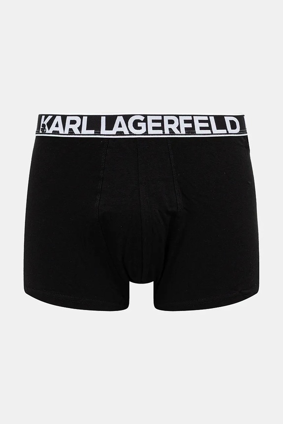 Karl Lagerfeld boxerky pánske bavlnené s elastanom 3-pak čierna A3M47010