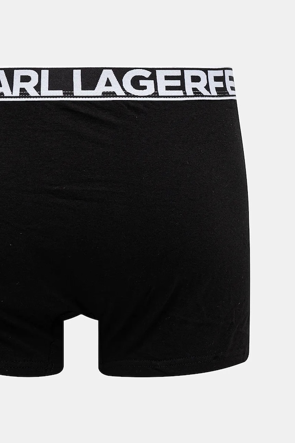 Karl Lagerfeld boxerky pánske bavlnené s elastanom 3-pak A3M47010 čierna