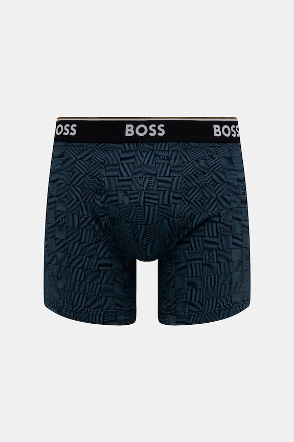 Boxerky BOSS 3-pak BoxerBr 3P Power Des 50531685 modrá NC25