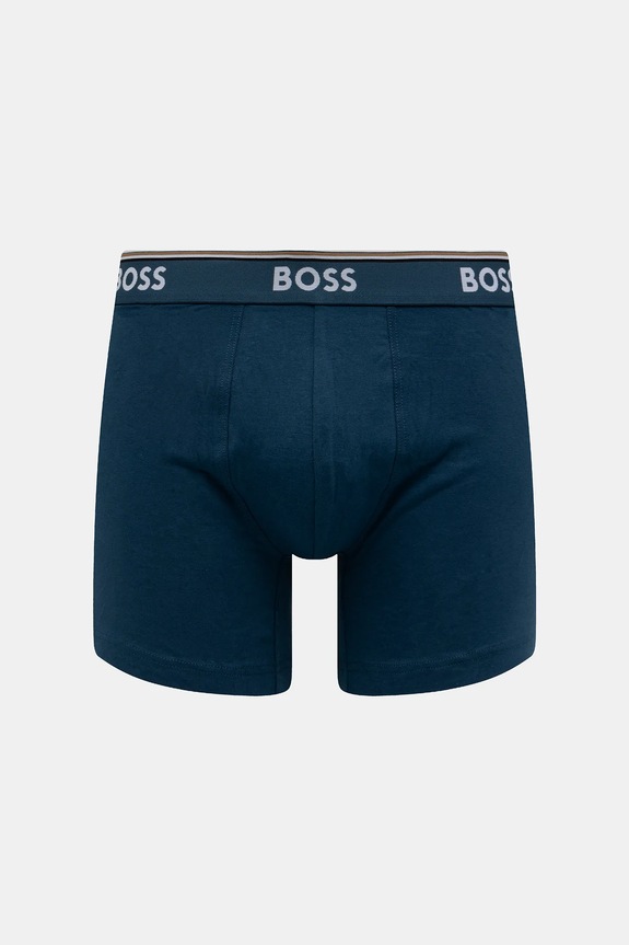 Oblečenie Boxerky BOSS 3-pak BoxerBr 3P Power Des 50531685 modrá