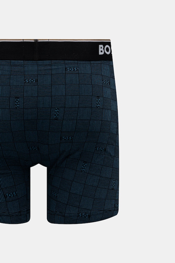 Boxerky BOSS 3-pak BoxerBr 3P Power Des 50531685 modrá