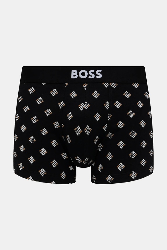 Odzież BOSS bokserki męskie bawełniane Trunk 3P BOSS ONE D 3-pack 50549832 czarny