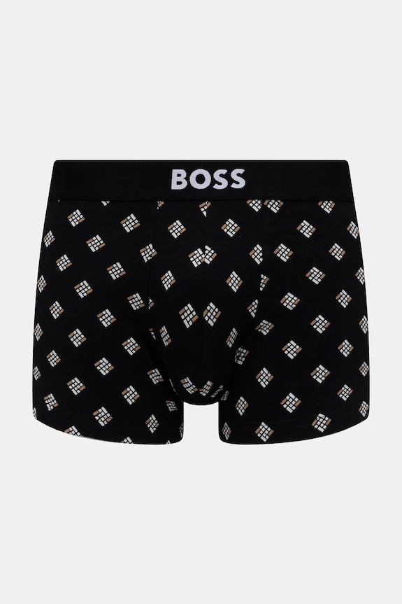 Odzież BOSS bokserki męskie bawełniane Trunk 3P BOSS ONE D 3-pack 50549832 czarny