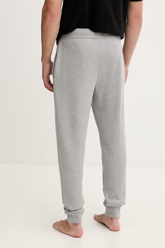 Odzież BOSS spodnie dresowe męskie Waffle Pants Cuff 50535878 szary