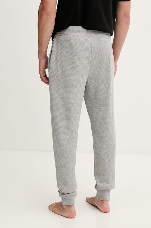 Odzież BOSS spodnie dresowe męskie Waffle Pants Cuff 50535878 szary