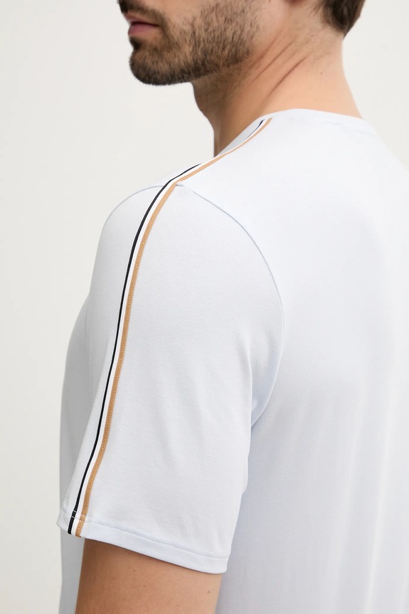 BOSS tricou loungewear bărbătesc din bumbac cu elastan Unique T-Shirt 50545930 albastru