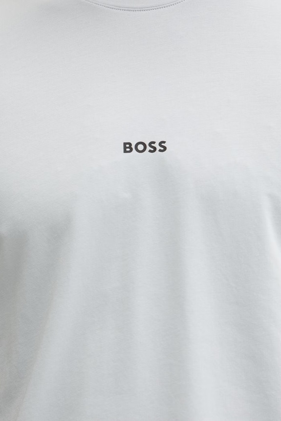 BOSS tricou loungewear bărbătesc din bumbac cu elastan Unique T-Shirt 50545930 gri