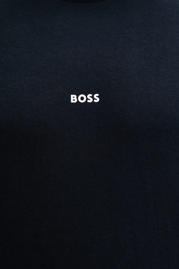 BOSS maglietta loungewear da uomo in cotone con elastan Unique T-Shirt 50545930 blu navy