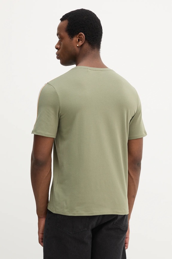 BOSS maglietta loungewear da uomo in cotone con elastan Unique T-Shirt 50545930 verde SS26