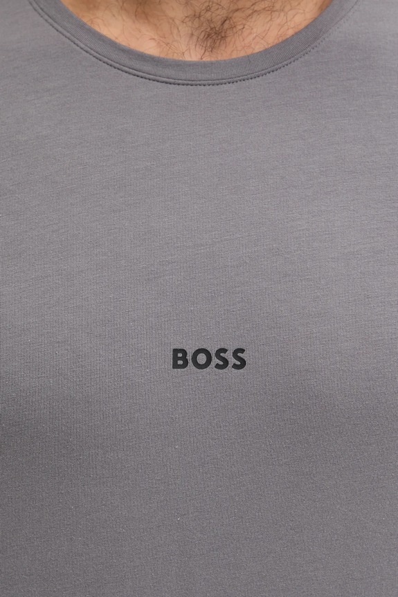 BOSS longue férfi pamut elasztánnal Unique T-Shirt 50545930 szürke