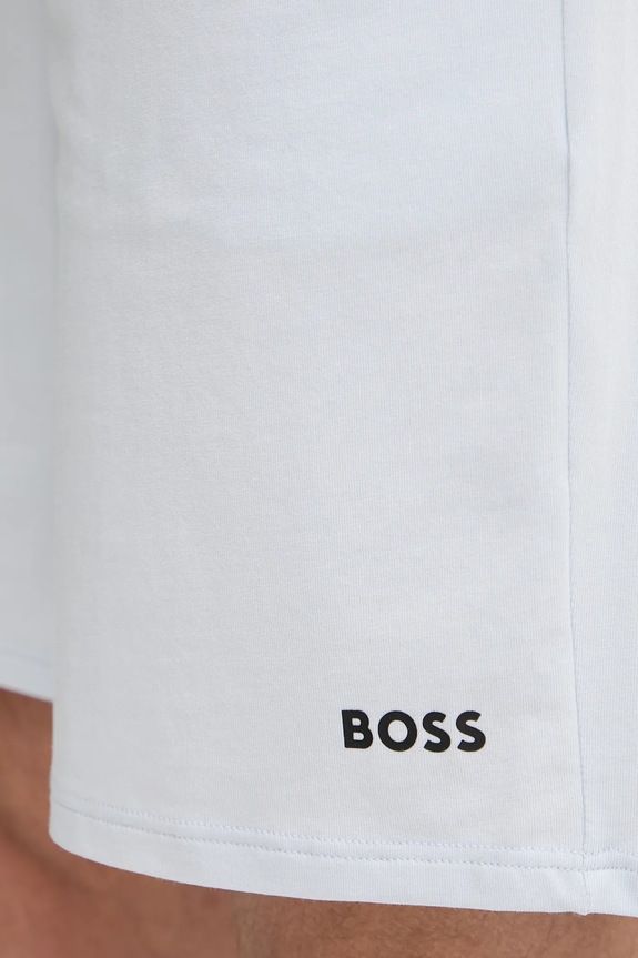 BOSS șorturi de loungewear pentru bărbați din bumbac cu elastan Unique Shorts CW 50545942 albastru
