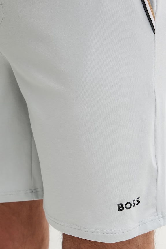 BOSS pantaloni scurți de loungewear bărbați din bumbac cu elastan Unique Shorts CW gri 50545942