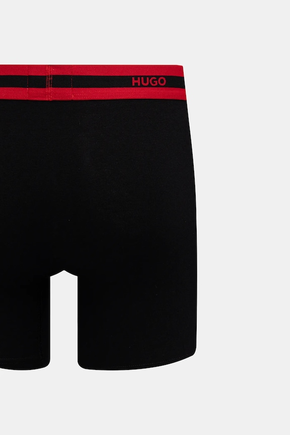 HUGO boxeri bărbați din bumbac cu elastan BOXER BR PLANET DES pachet de 3 50545674