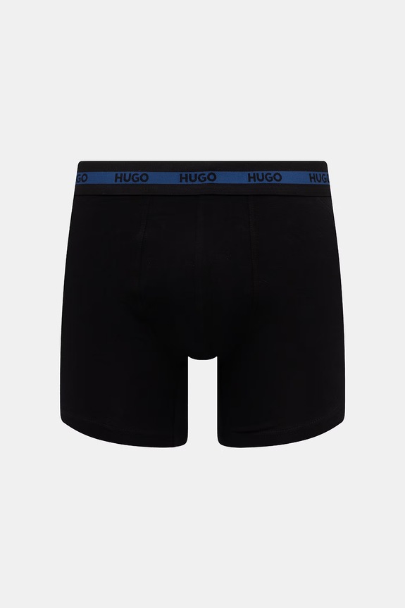 Îmbrăcăminte HUGO boxeri bărbați bumbac cu elastan BOXER BR PLANET DES pachet de 3 50545674 negru