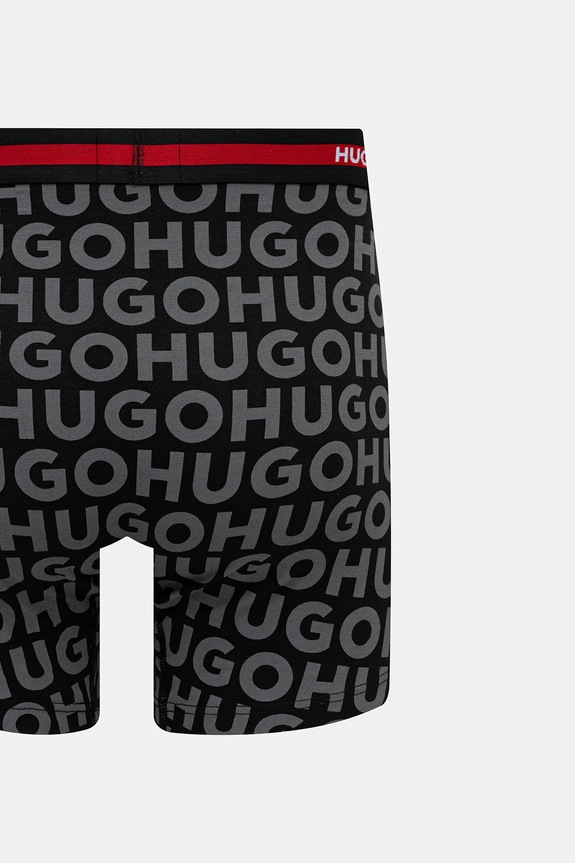 HUGO boxeri bărbați din bumbac cu elastan BOXER BR PLANET DES pachet de 3 50545674