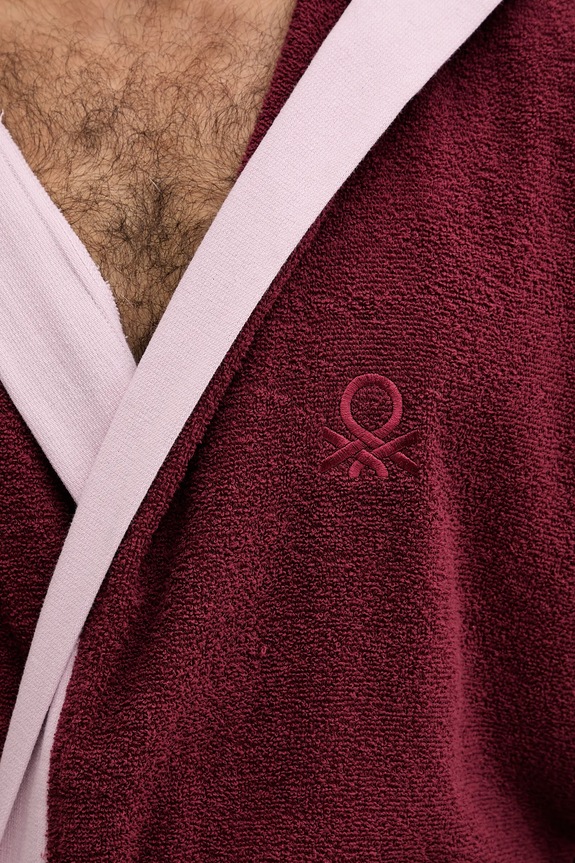 United Colors of Benetton accappatoio in cotone 6ORD2801R granata