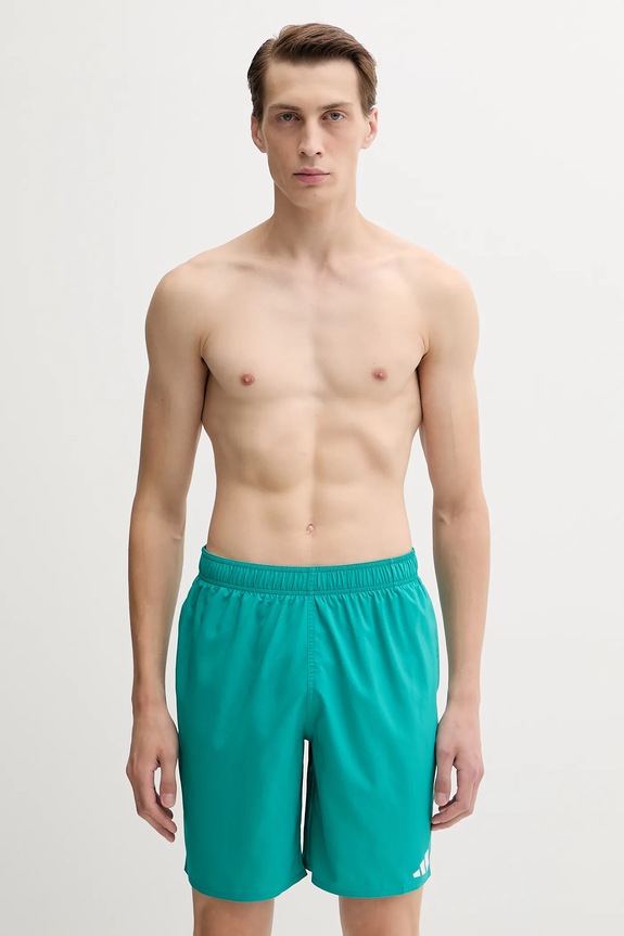 adidas Performance szorty kąpielowe Essentials nadruk turkusowy JX2665
