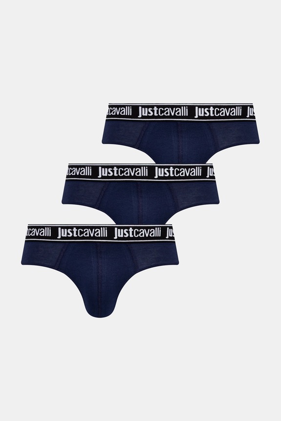 Slipy Just Cavalli 3-pak pletenina tmavomodrá 79OAJU01.CJUT2