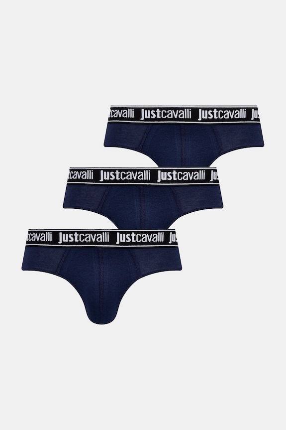 Slipy Just Cavalli 3-pak pletenina tmavomodrá 79OAJU01.CJUT2
