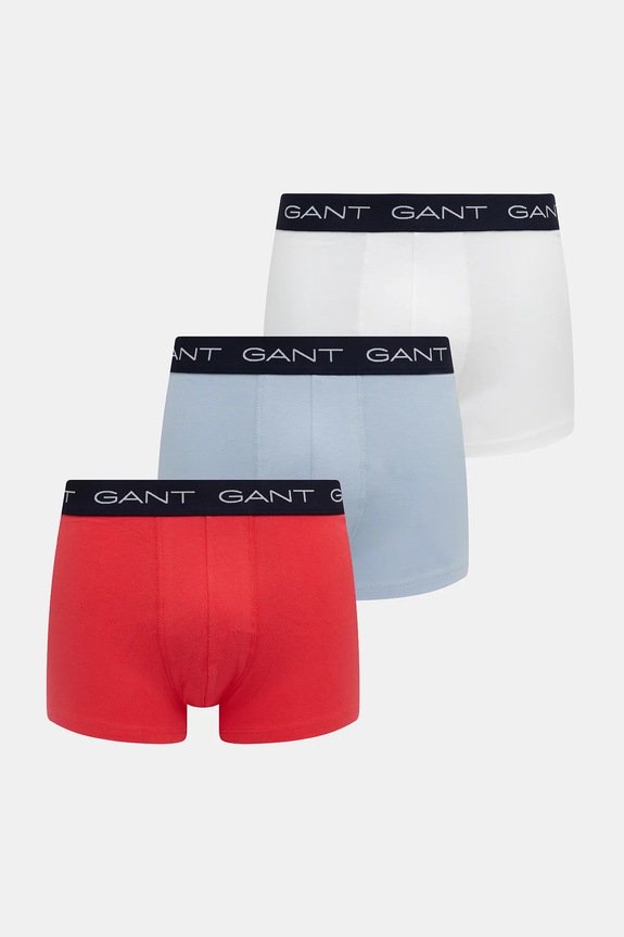 Boxerky Gant 3-pak jemný vzor biela 902523004