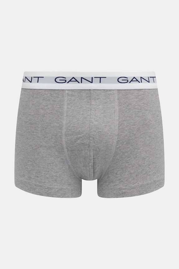 Gant bokserki dopasowane męskie 3-pack szary 900023003
