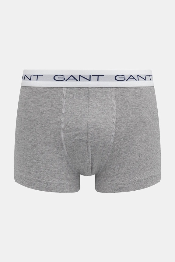 Gant bokserki dopasowane męskie 3-pack szary 900023003